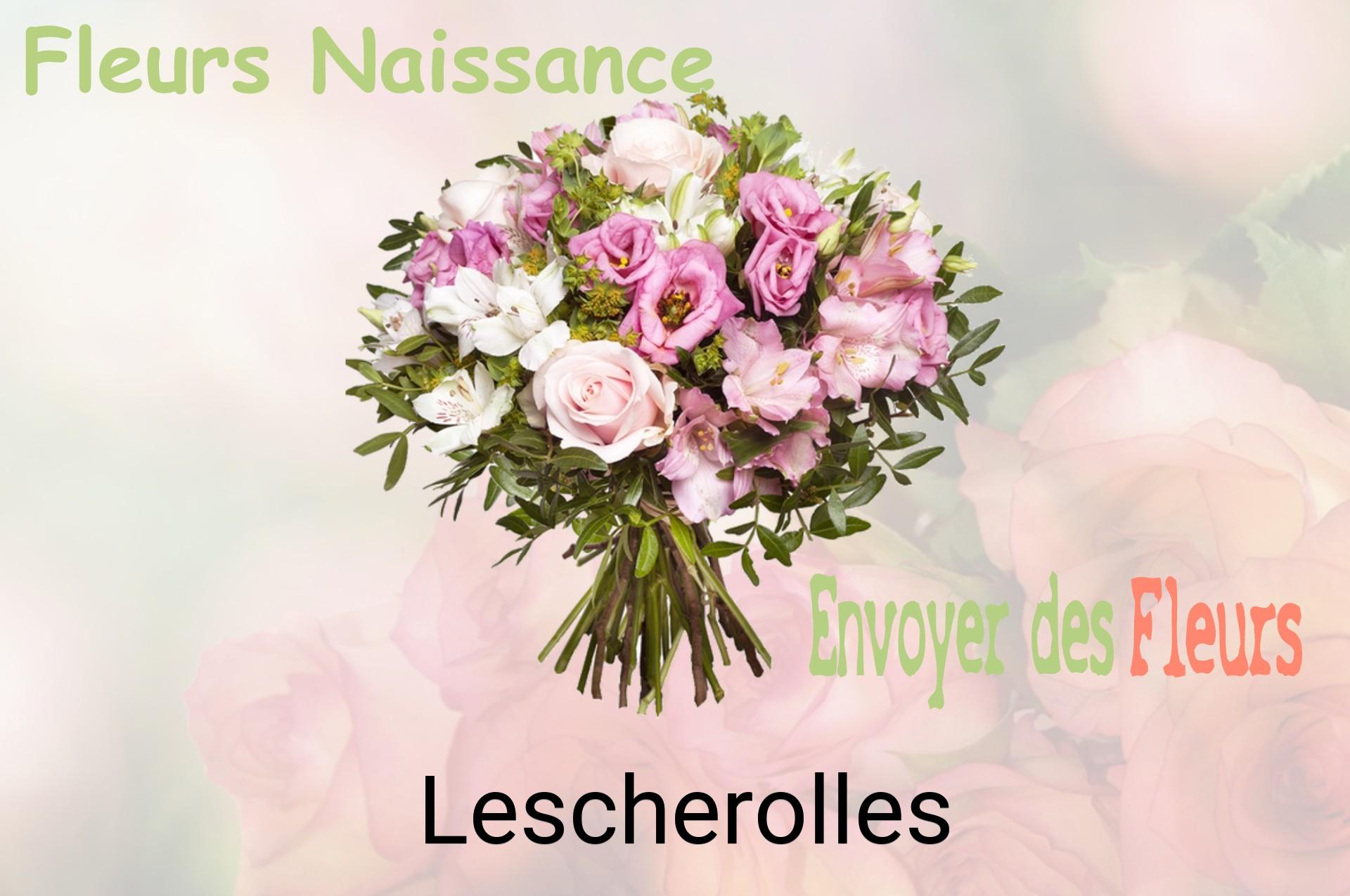 Bouquet de fleurs de naissance livré à Lescherolles